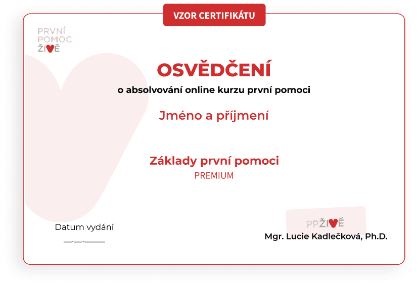 Vzor certifikátu