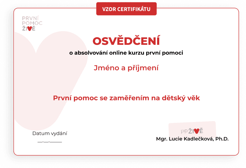 Vzor certifikátu